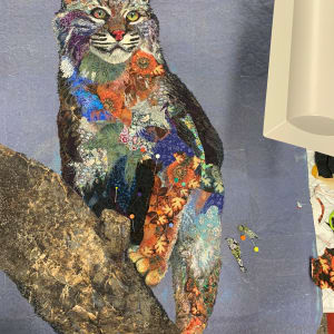 "Pretty Kitty"       Eastern bobcat (Lynx rufus rufus) by Susan Fay Schauer Fiber Artist 