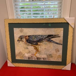 "Lady Hawk"       Merlin (Falco columbarius) by Susan Fay Schauer Fiber Artist 