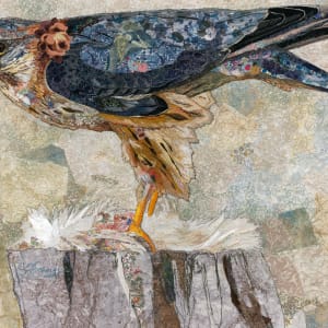 "Lady Hawk"       Merlin (Falco columbarius) by Susan Fay Schauer Fiber Artist 