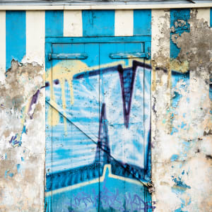 Graffiti door in St. Martin (The Door Series)