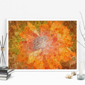 Flame Poppy, Percolated by Barbara Storey 