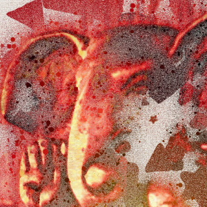 Red Ganesha by Barbara Storey  Image: Red Ganesha - detail