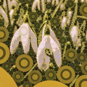 Snowdrops - Homage to Klimt by Barbara Storey  Image: Snowdrops - Homage to Klimt  - detail