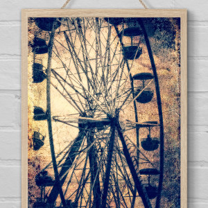 Vintage Ferris Wheel by Barbara Storey 