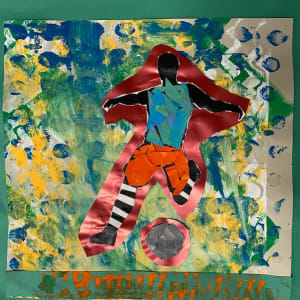 Figurative collage inspired by Bisa Butler by Noah Adams