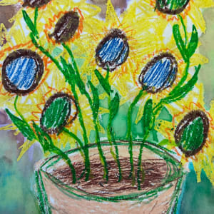 Sunflowers by Waits Alberhasky