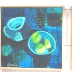 Simple Shapes in Blue by Vicki Janssens  Image: This group reflects this abstract study of ordinary objects as art work.