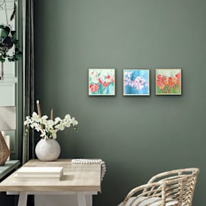 "Distant Cousin"  (Framed) by Vicki Janssens  Image: The Floral Series 2024 inset