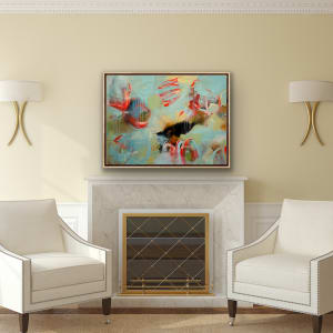 Goldfish 1 by Vicki Janssens  Image: example insinuation framed(@collector's cost)