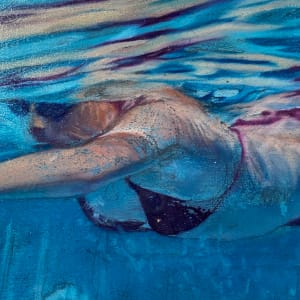 Swimmer red bikini (small work) by Jaime Valero  Image: Close up 