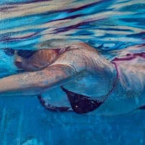 Swimmer red bikini (small work) by Jaime Valero  Image: Close up 