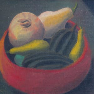 Still Life with Red Bowl