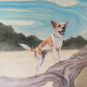 First Day at the Beach by Tia Sunshine Art 
