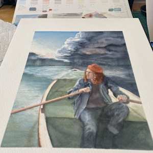 Rowing Backwards Into the Future by Tia Sunshine Art, Image 3.