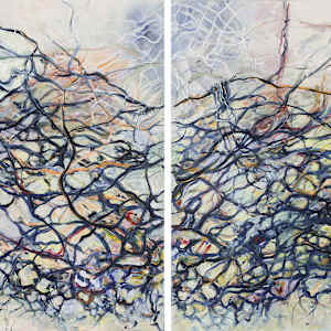 Nest (diptych) by Nanci Hersh
