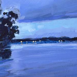 Boating home before dark by Kate Gradwell 