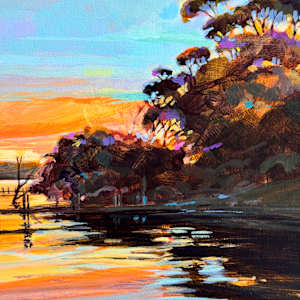 Nungurner Jetty at Sunset (commission) by Kate Gradwell 