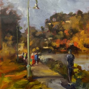 New Farm Park Plein Air by Jason Hawkins