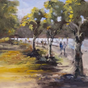 Plein Air Study #5 - New Farm Park by Jason Hawkins 