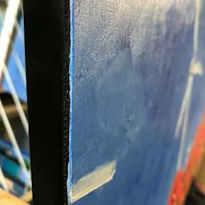 The Plain in Spain  Image: wood panel edge