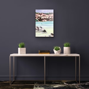 Wooli River Mouth by Geoff Hargraves  Image: virtual hanging with ArtRoom app.