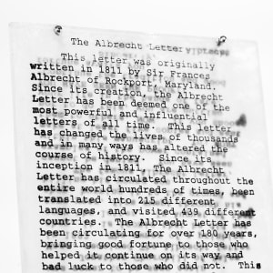 The Albrecht Letter by Damon Hamm 