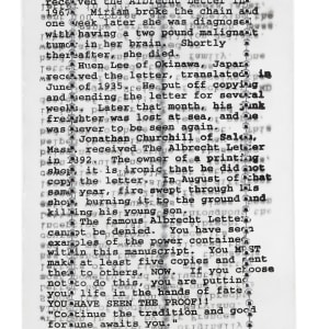 The Albrecht Letter by Damon Hamm 