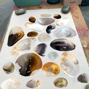Stones III by Susanne de Zarobe  Image: Work in process