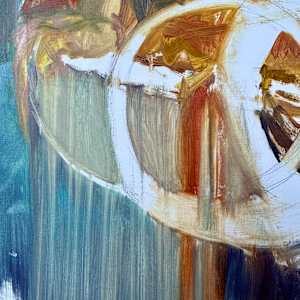 FIGURE STUDY WITH SNAKES II by Isabelle Klauder 