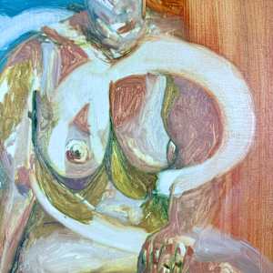 FIGURE STUDY WITH SNAKES II by Isabelle Klauder 