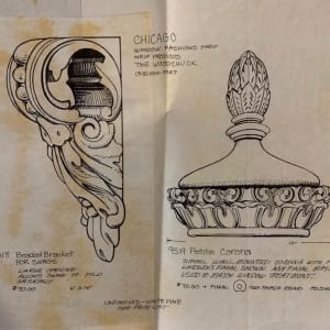 Wood Carvings & Pattern Making - Work experience at The Woodchuck by Bill Usher  Image: Concept drawings that the owner, Mitch Mitton drew
