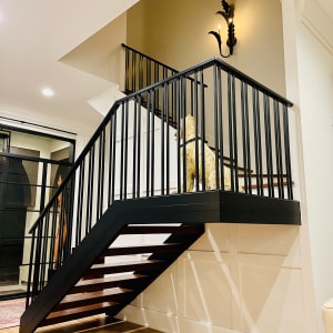 Floating Staircase and Handrails 