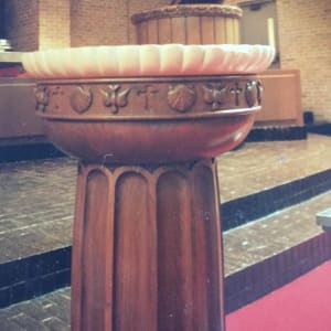 Custom Furniture - Work experience at The Woodchuck by Bill Usher  Image: Baptismal Font