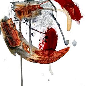 Stain Red Black Ochre 3. by Jenny Davis, Image 1.