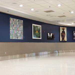 Americana Quilt 10 by Regina Durante Jestrow  Image: Photo by Carl Phillipe-Just/ Iris PhotoCollective. Courtesy of MIA Galleries, Miami International Airport.