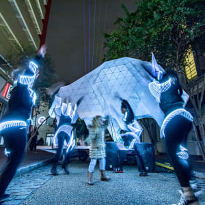 Illuminated Performance by Dancing Grounds 