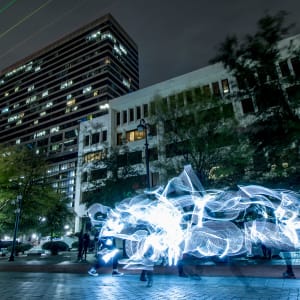 Illuminated Performance by Dancing Grounds 