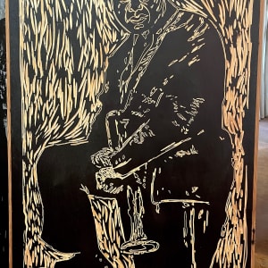 Louis Armstrong Carving by Gregory Morris
