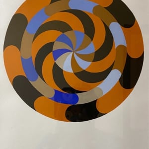 Mandala in Orange and Blue by Francesca "Frahn" Koerner