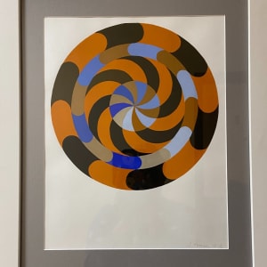 Mandala in Orange and Blue by Francesca "Frahn" Koerner 