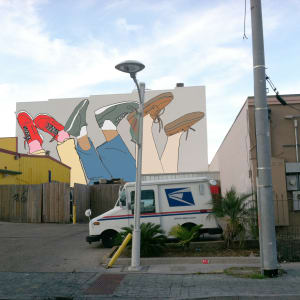 Legs in the Air by Kyle Bravo  Image: Mural mock-up