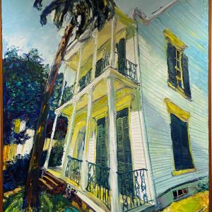 Untitled (yellow house) by James Robert Michalopoulos