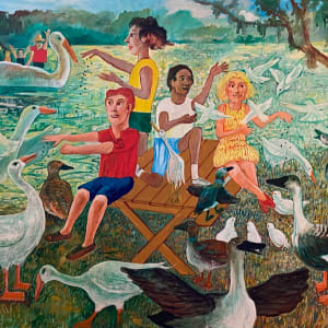 Memories of Lakeview and the Lakefront by Robert Joseph Warrens  Image: "Feeding the Birds at City Park"