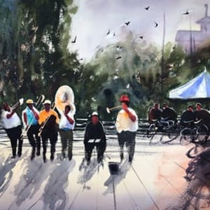 Jackson Square Musicians by Young N. Allen