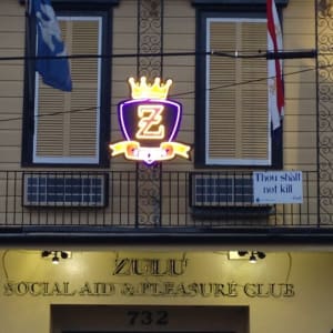 Zulu Social Aid and Pleasure Club Sign
