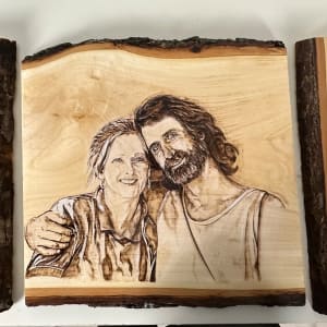3 WoodBurning Portraits by Teresa Korber