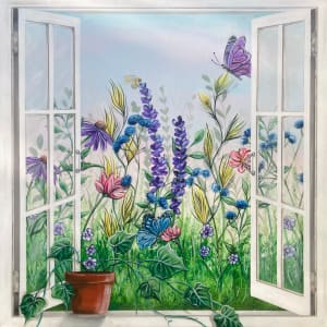 Meadow View from Window