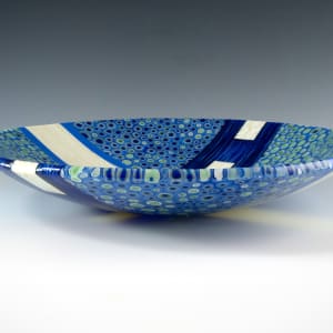 Cobalt Mint Murrine Bowl by Karen Wallace 