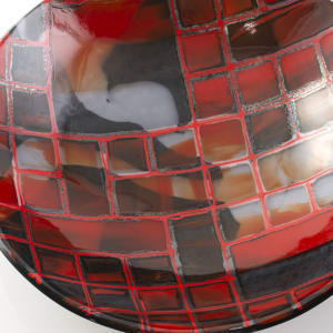 Crimson Zebra Ink Collection Bowl 