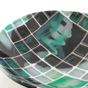 Jade Drizzle Ink Collection Bowl by Karen Wallace 